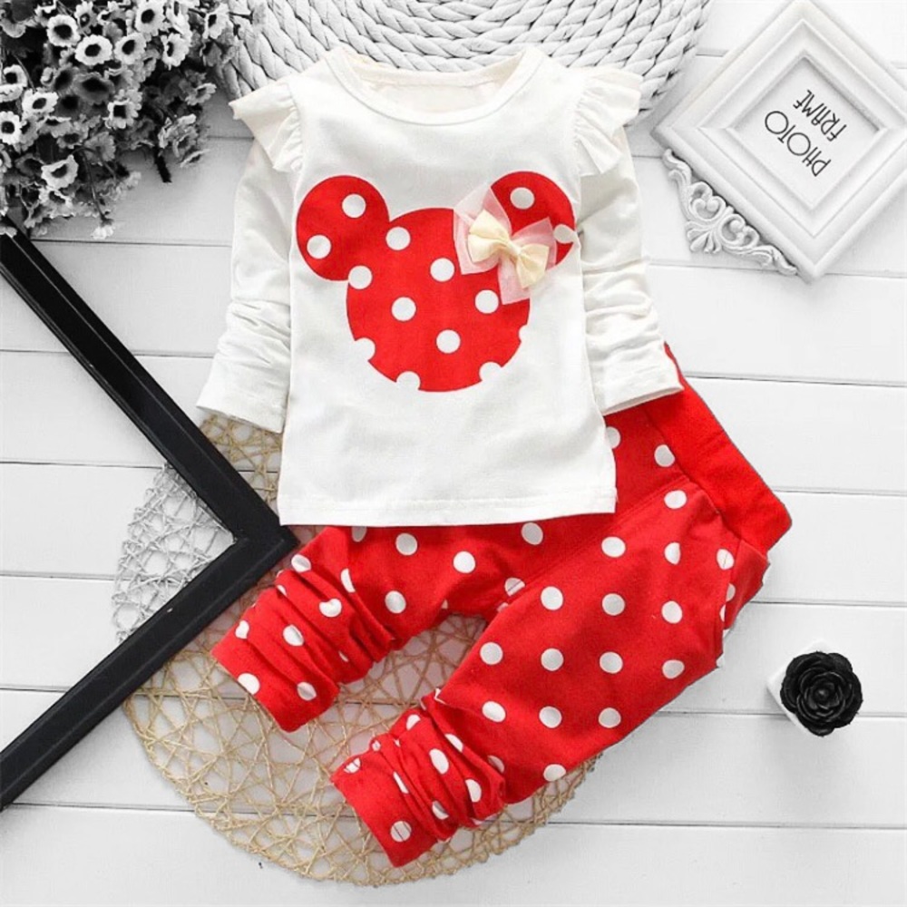 Minnie Mouse 2 piece outfit. Baby girl/toddler. Disney inspired